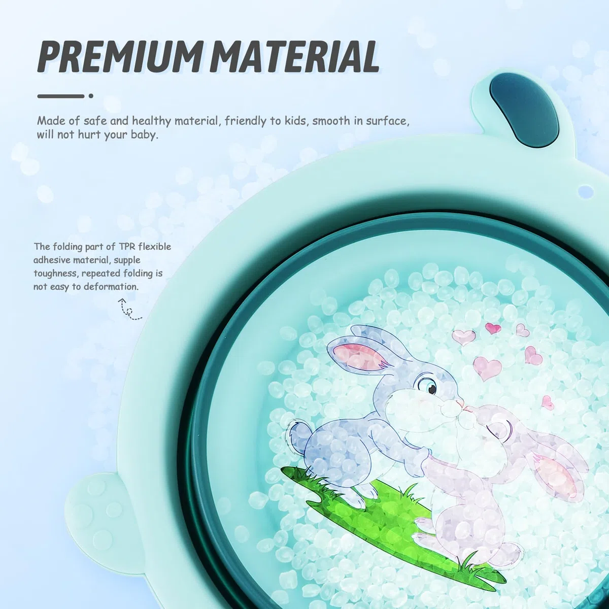 PRETYZOOM Zusammenklappbares Baby Waschbecken Tragbares Fußwaschbecken Kompaktes Babybecken Für Babypflege Und Reisen 13.39X12.20X3.94 Zoll
