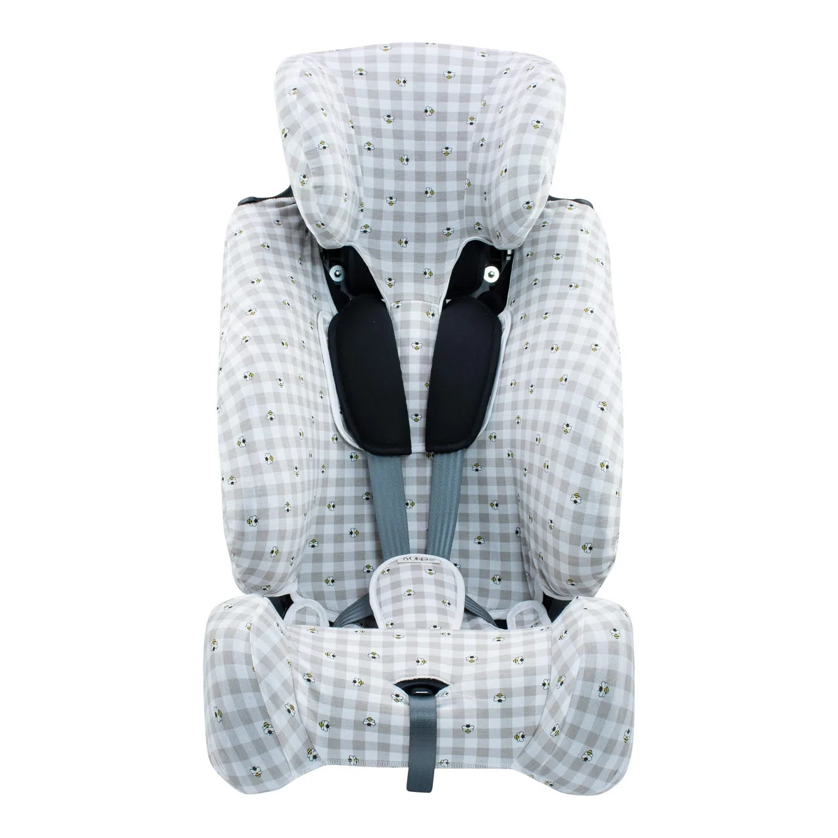 JYOKO Kids Autositzbezug aus Baumwolle kompatibel mit Klippan Century und Opti 129, Kindersitzbezug für Baby Autositz, Picnic Vichy