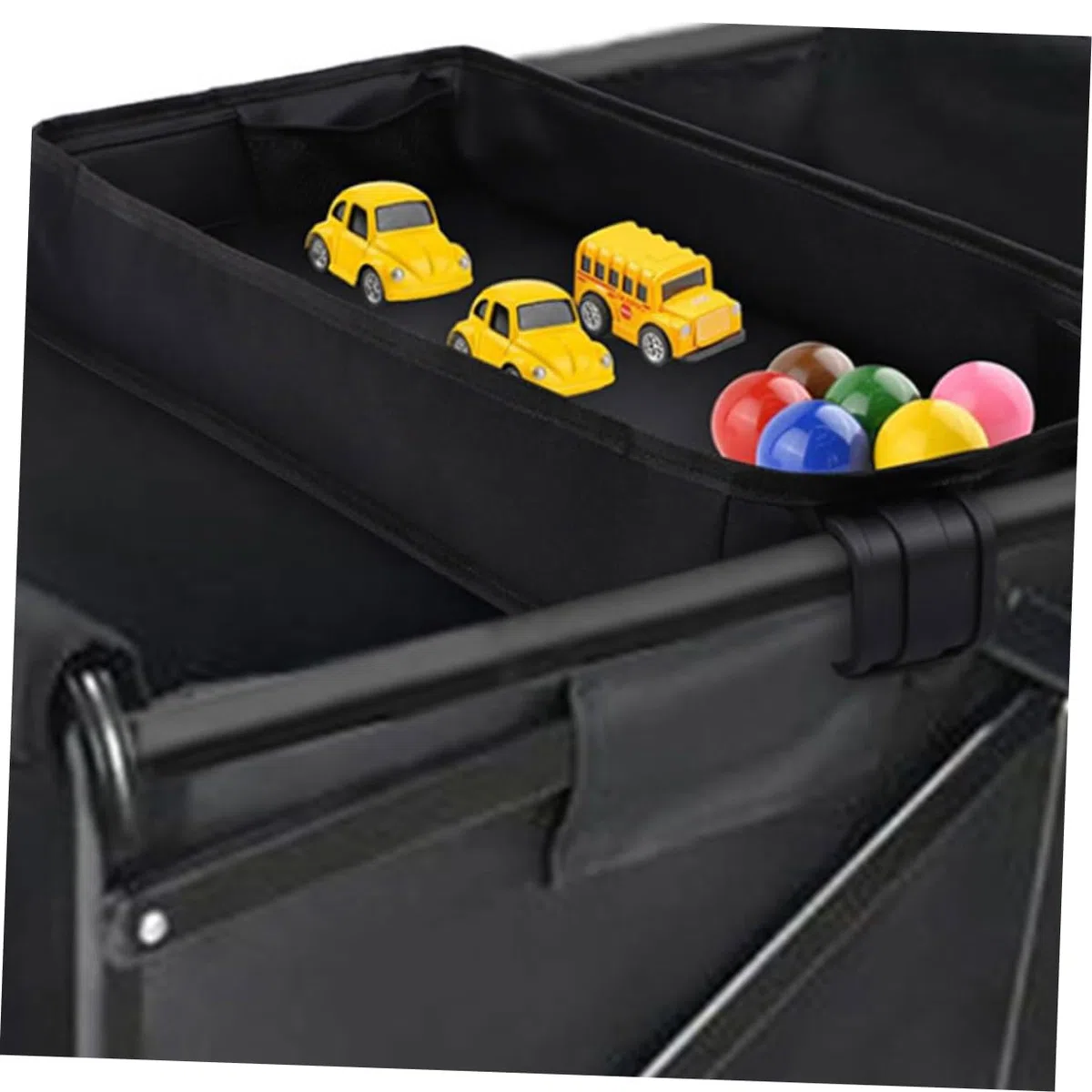 VANZACK Kinderwagen Snacktablett Mit Becherhalter Und Handyhalterung Zubehör Aus Robustem Canvas Leicht Zusammenklappbar Für Vielseitige Nutzung Reisen Und Ausflügen