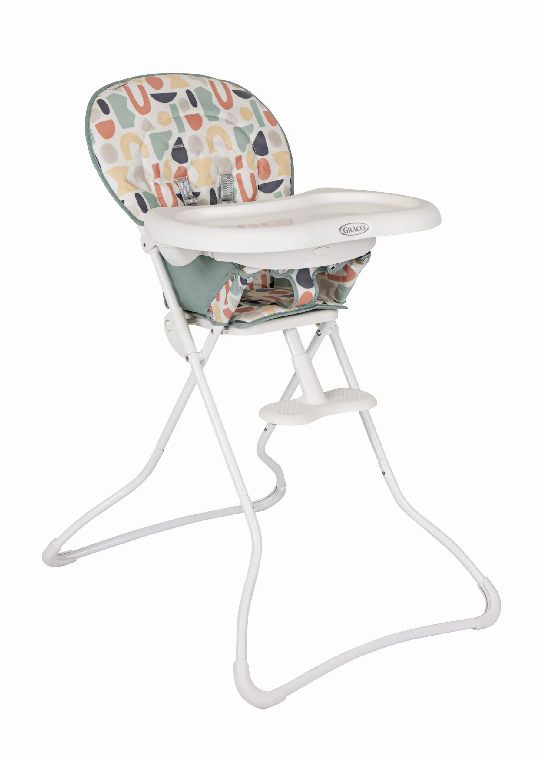 Graco Snack N' Stow Hochstuhl mit kompakter Faltung, geringes Gewicht mit nur 5,4 kg und freistehender Faltung, Playtime Fashion