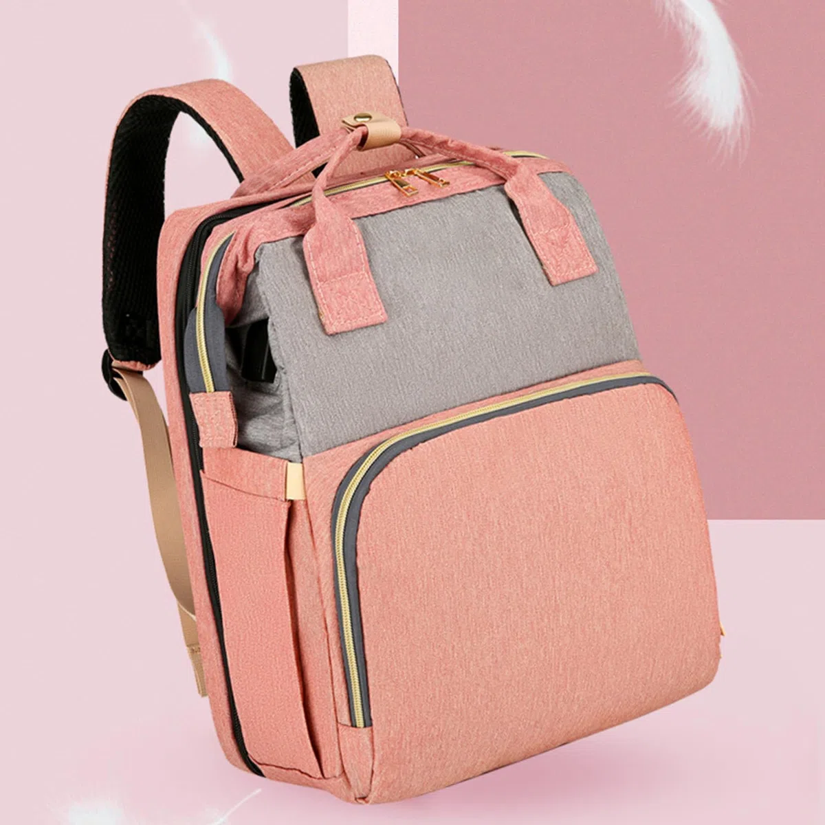 Wickeltasche Leicht Multifunktional Geräumig Tragbar | Babywickeltasche Bietet Platz Für Windeln, Kleidung, Spielzeug, Flaschen Und Eignet Sich Für Auto, Outdoor, Kinderzimmer Und