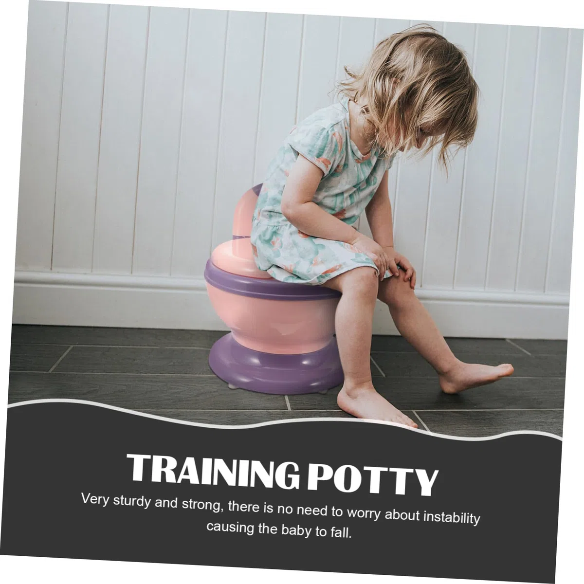 Uonlytech Töpfchen Für Kleinkinder Tragbares Töpfchen Für Reisen Und Mädchen Leicht Und Stabil Mit Weichem Sitz Und Herausnehmbarem Einsatz Für Hause Und Unterwegs