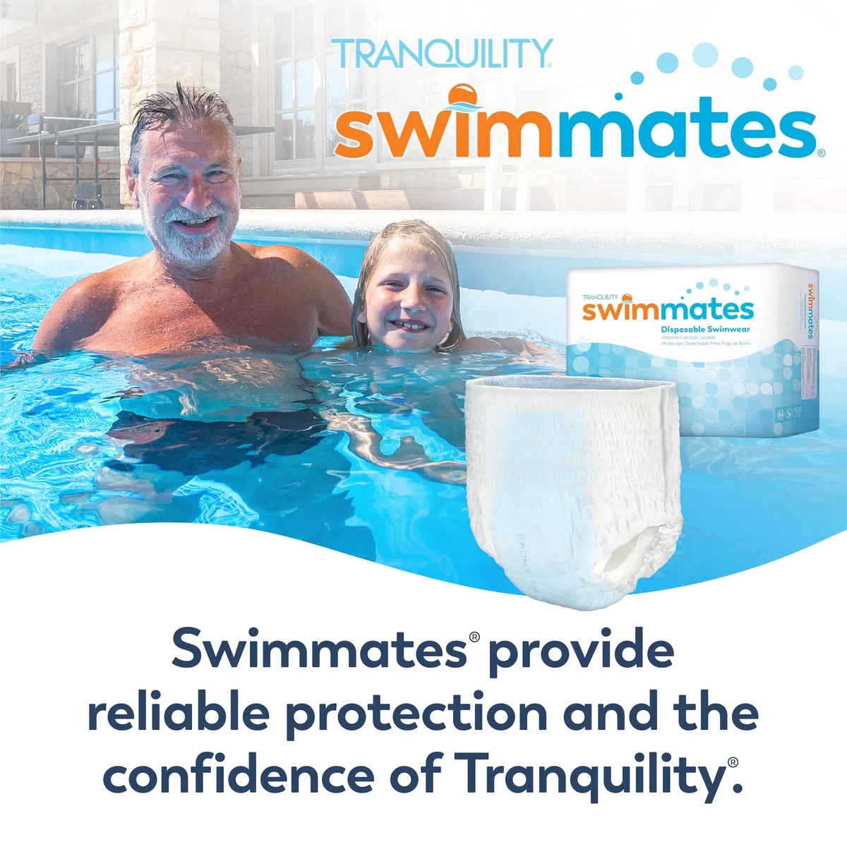 Swimmates Disposable Adult Swim Diapers, Medium, 20 by Swimmates