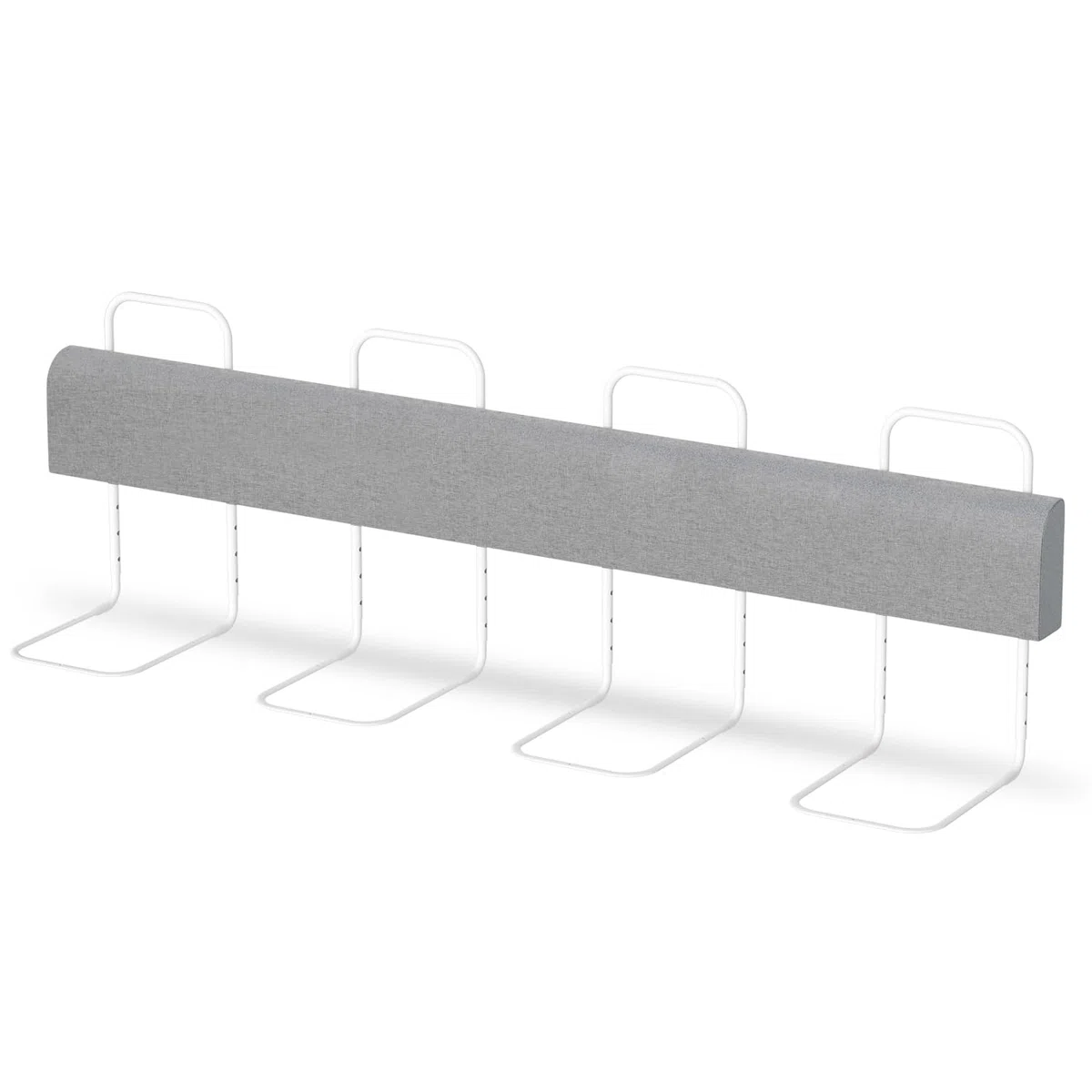 Eulenke Bettgitter 200cm - Höhenverstellbares Bettschutzgitter für Kinder - 5-Loch Bettgitte mit Rausfallschutz - Geeignet für Boxspringbetten und Kinderbett - Bettkantenschutz in Profiqualität