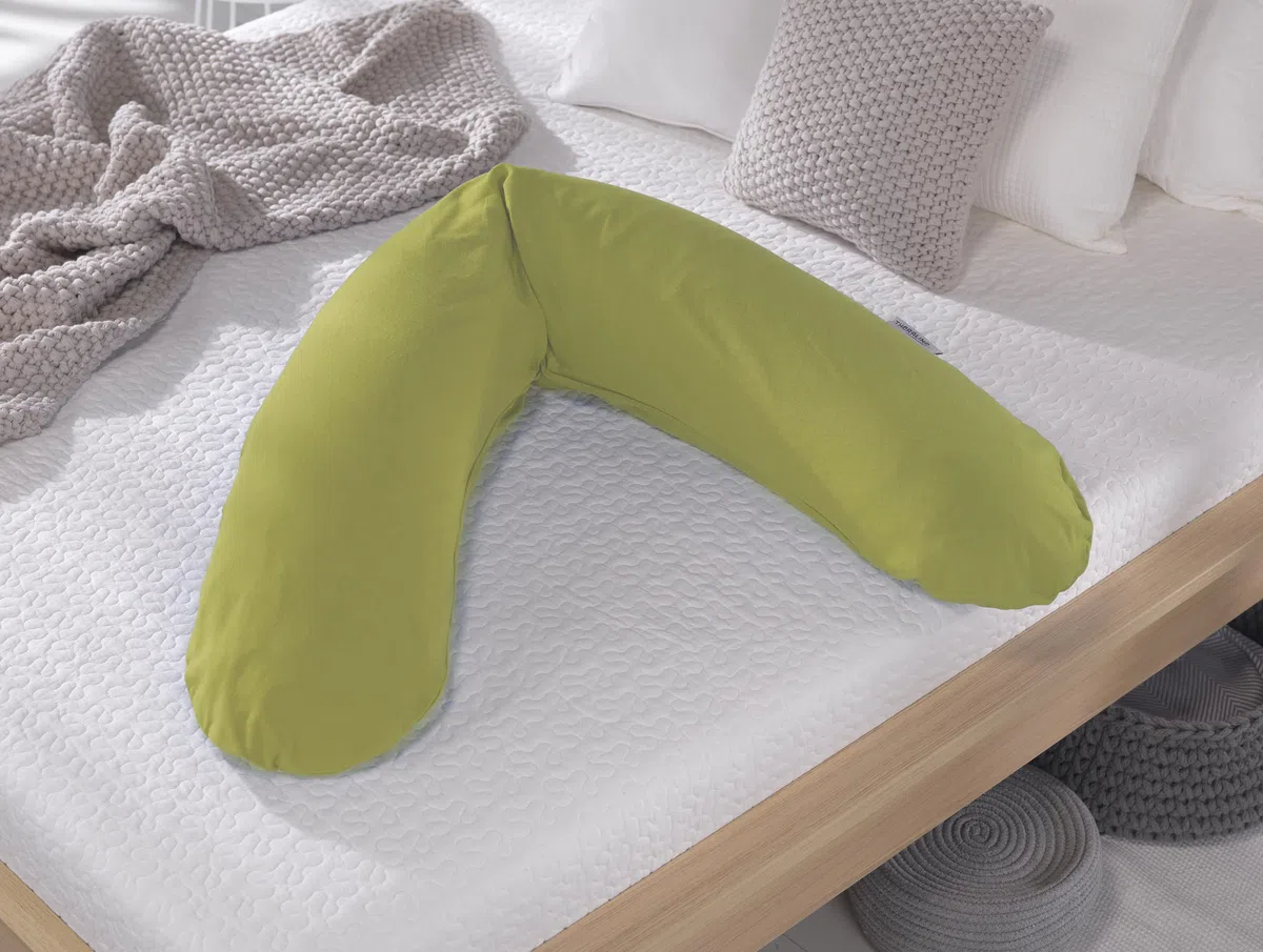 Theraline Stillkissen Das Original mit Polyester Hohlfaser Füllung - Farbe: 14 Schilfgrün