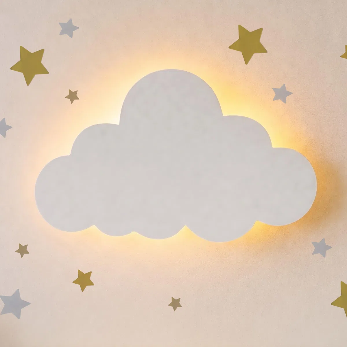 KALEOLI Kinderzimmer Nachtlicht für Babys - Babylicht - Wolkenlichter für Schlafzimmer - Wiederaufladbares Wolkenlicht mit 90 Minuten Timer - Unisex Dekor für Babys und Kleinkinder Schlafzimmer