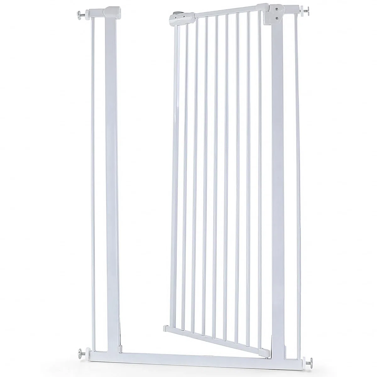 Absperrgitter Treppenschutzgitter Metall weiß verstellbar 83-96cm 120cm hoch