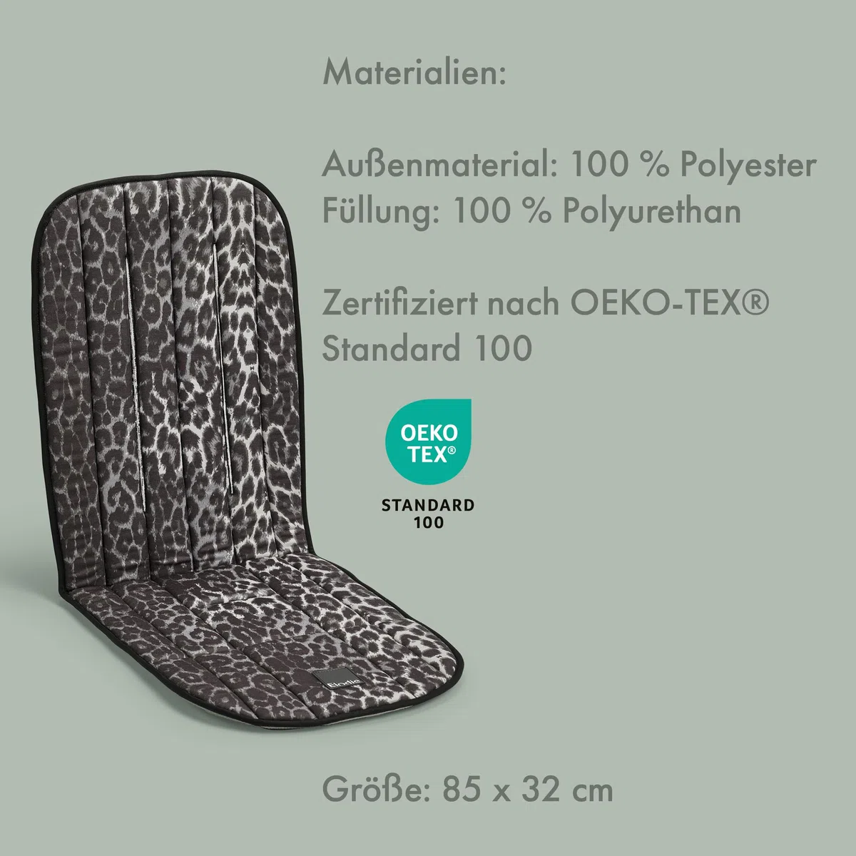 Elodie Details Universelle Kinderwagen Sitzauflage Wendbar Gepolstert und Waschbar Einlage Kinderwagen CosyCushion Buggy Auflage - Le Leopard