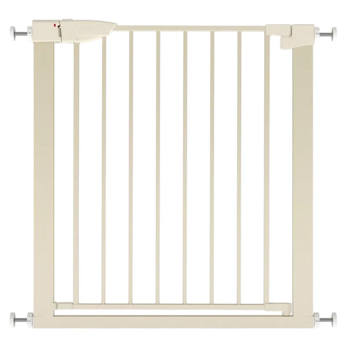 Treppenschutzgitter ausziehbar ohne Bohren - Türschutzgitter 96cm Beige | Türschutzgitter ohne Bohren für Babys, Kinder & Haustiere, Sicherheitsgitter, Kinderschutzgitter für Treppen & Türen