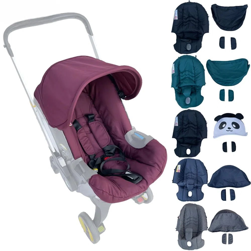 Ersatz-Set für Kinderwagen Doona, Sitzbezug und Sonnenblende, mehrere Farben (Panda Set)