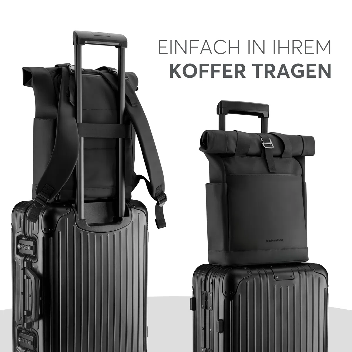 kikka boo CERISE Wickelrucksack, Mommy Bag, Kinderwagenbefestigungen, Große Kapazität, Tragbare Wickelunterlage, Thermotasche, Wasserfeste Tasche, Mehrzwecktasche