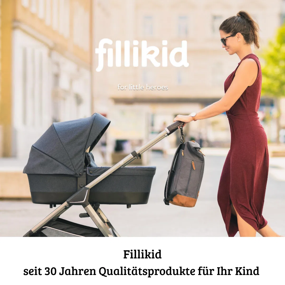 Fillikid Winterfußsack Lanin Exclusiv | Winter-Fußsack für Kinderwagen, Sportwagen & Buggy mit Anti-Rutschschutz, weicher Thermo-Fleece, Design:schwarz