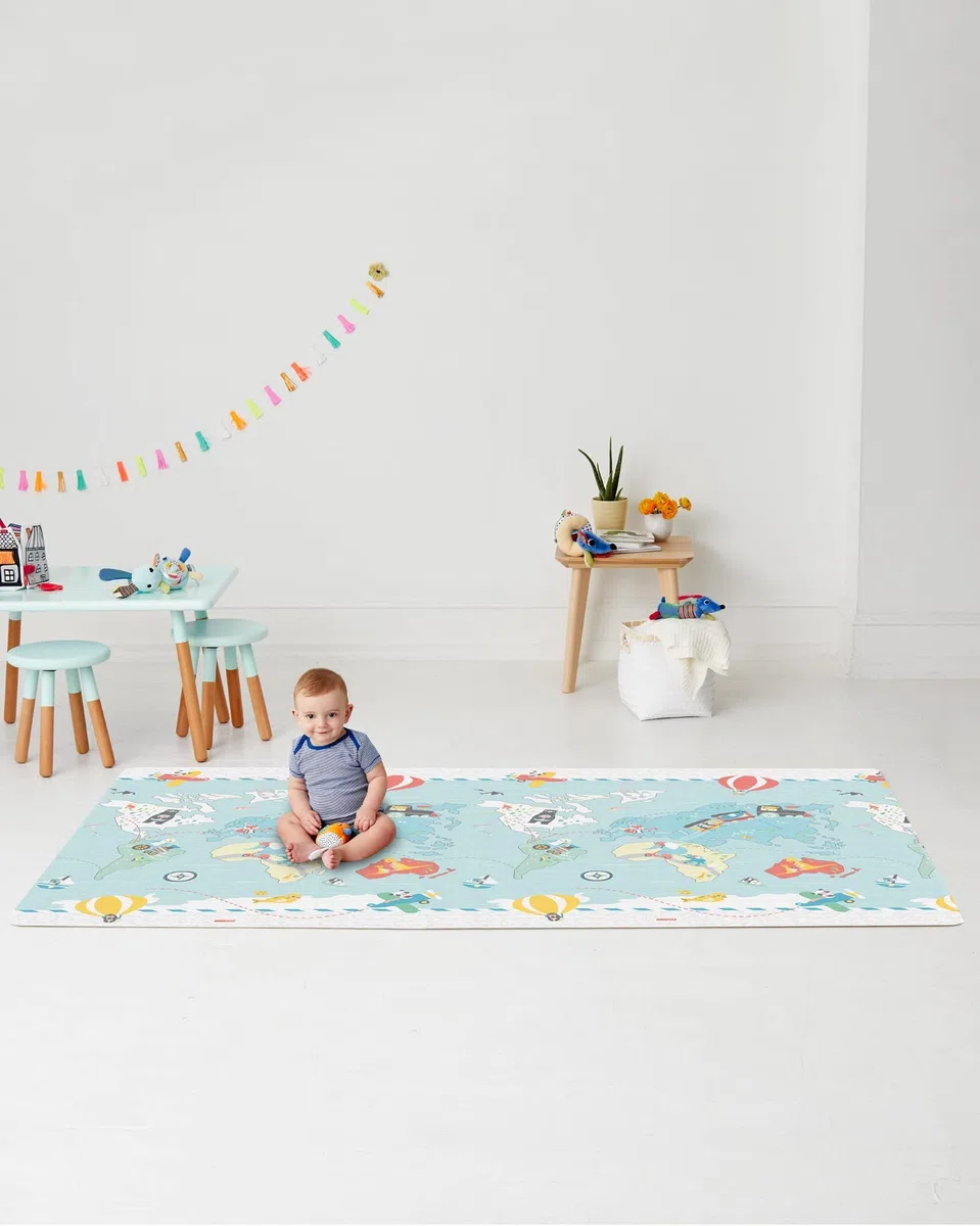 Skip Hop 243103 Spielmatte, wendbar, für Reisende, mehrfarbig