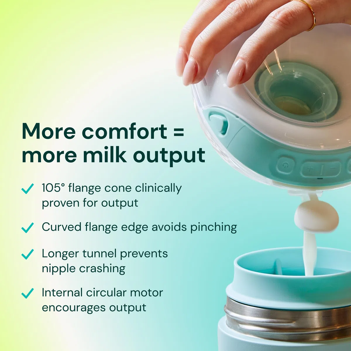 Willow Go Tragbare Milchpumpe, freihändige doppelte elektrische Milchpumpe, kabelloses In-Bra-Design mit 15 Saugstufen in Krankenhausqualität, inklusive 24 mm und 21 mm Flanschen und 142 g