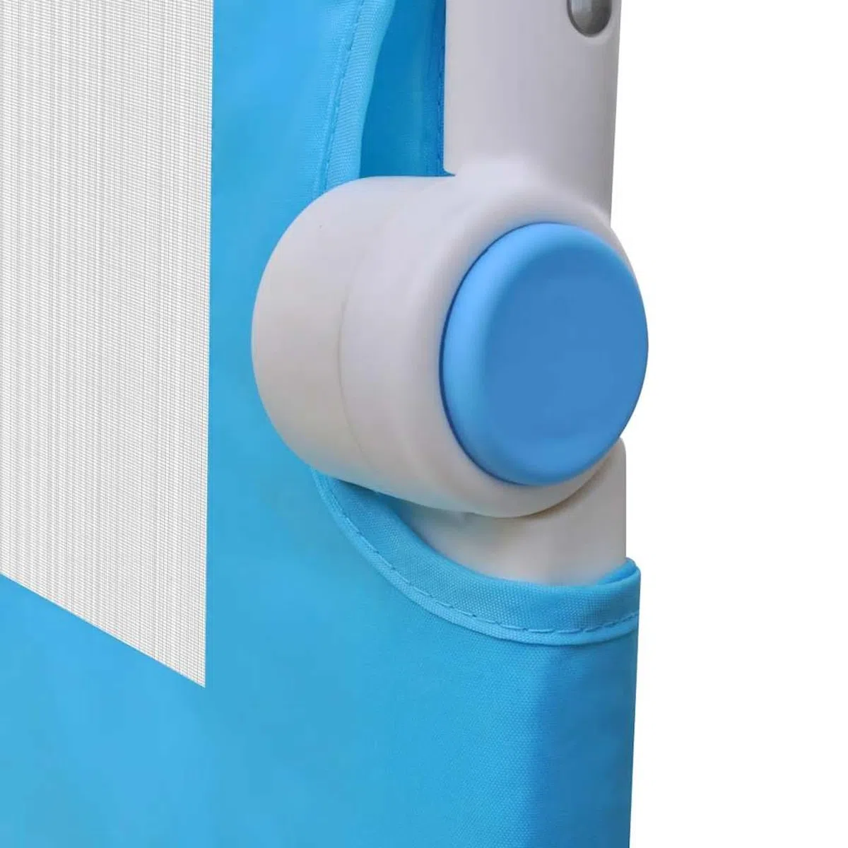 Gecheer Kleinkind Bettschutzgitter 2 STK. Blau 102x42 cm, Kinderbettgitter Bettschuztgitter Rausfallschutz Bett für Babybett276087