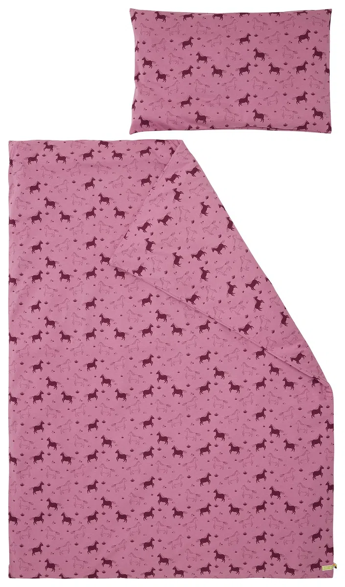 Kinder Jersey Bettwäsche-Set aus Bio Baumwolle 100 x 135cm, Kissen 40 x 60cm, GOTS zertifiziert