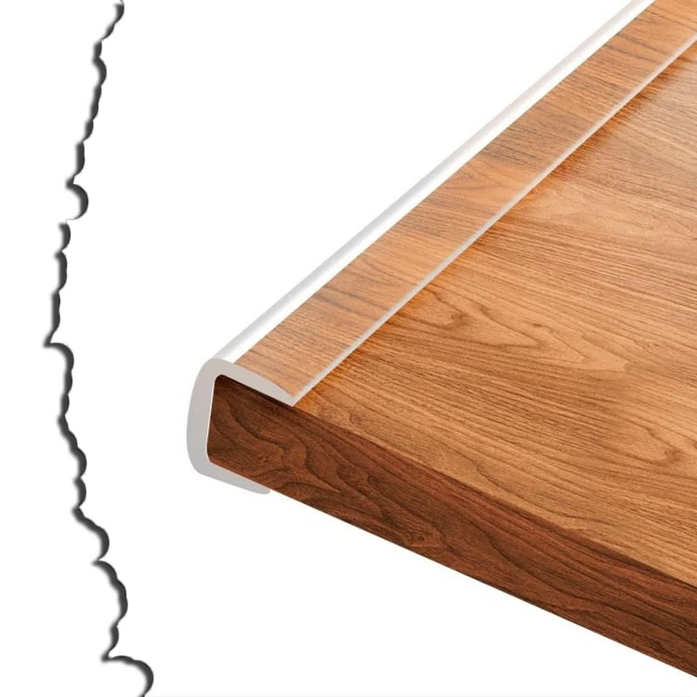 U-Trim Seal transparente Kanalkantenschutzfolie, passend für 0,3 mm-35 mm Silikon-Kantenschutz, Klarglasschutz, Wandeckenschutz
