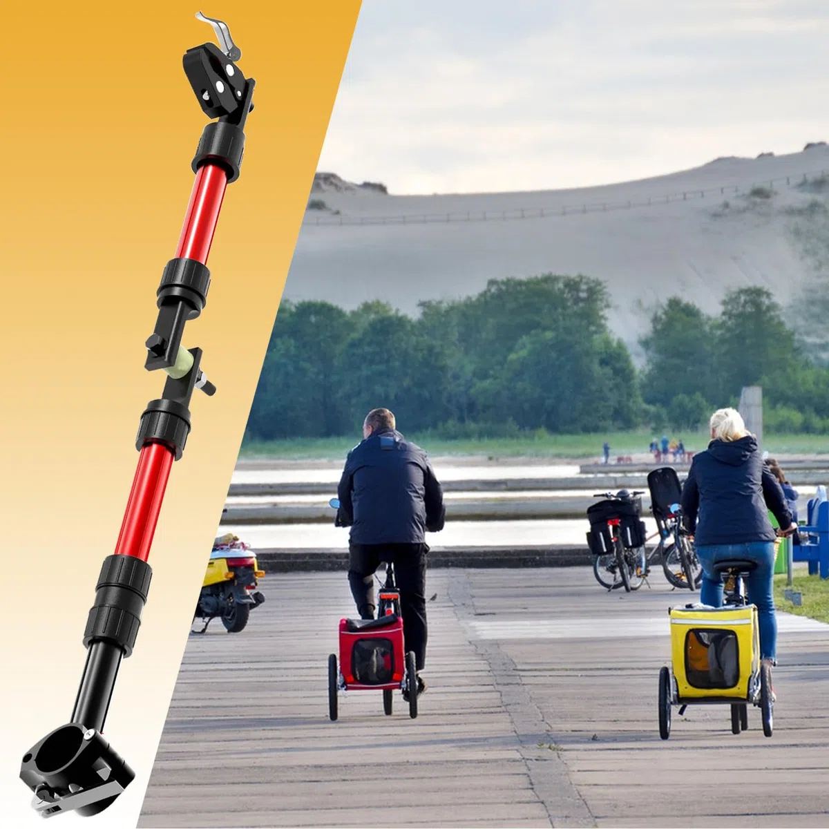 Anhängerkupplung für Fahrradanhänger, Adapter für Kupplung | Fahrradzubehör aus Legierung mit 270-Grad-Drehung für den Transport von Kindern, Lasten, Haustieren und im Freien