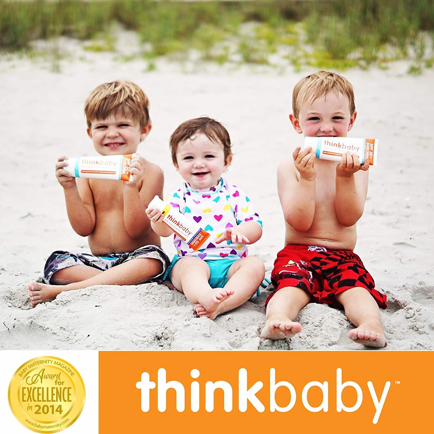 THINKBABY, Sonnenschutzmittel, Baby, LSF 50+, 90 ml (2 Stück), 6