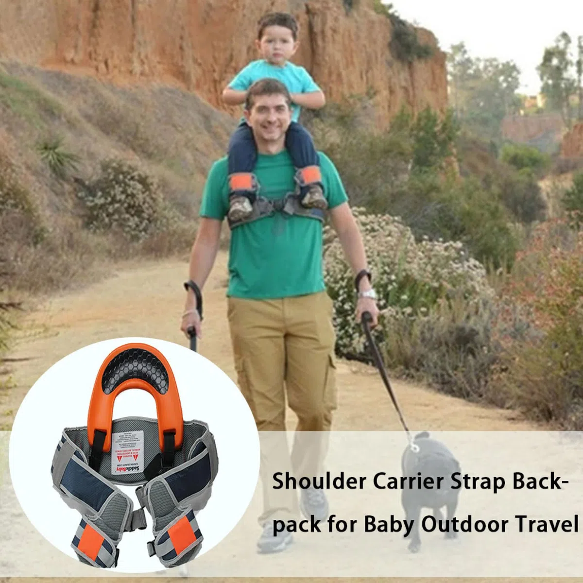 Baby-Schultertrage,Tragegurt für Kinder | Ergonomischer Kinder | Wander-Schultersitz, Baby-Knöchelriemen, Freihand-Tragetasche