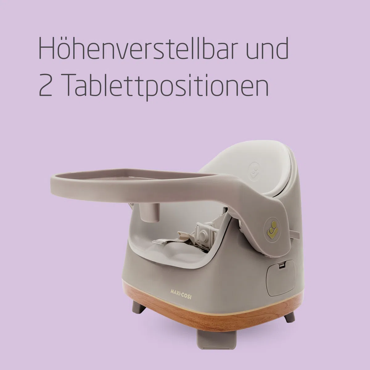 Maxi-Cosi Jay 2-in-1 Sitzerhöhung Stuhl Kind 6 Monate - 3 Jahre 9-15 kg Baby Sitzhilfe Verstellbares Tablett Elegance Beige