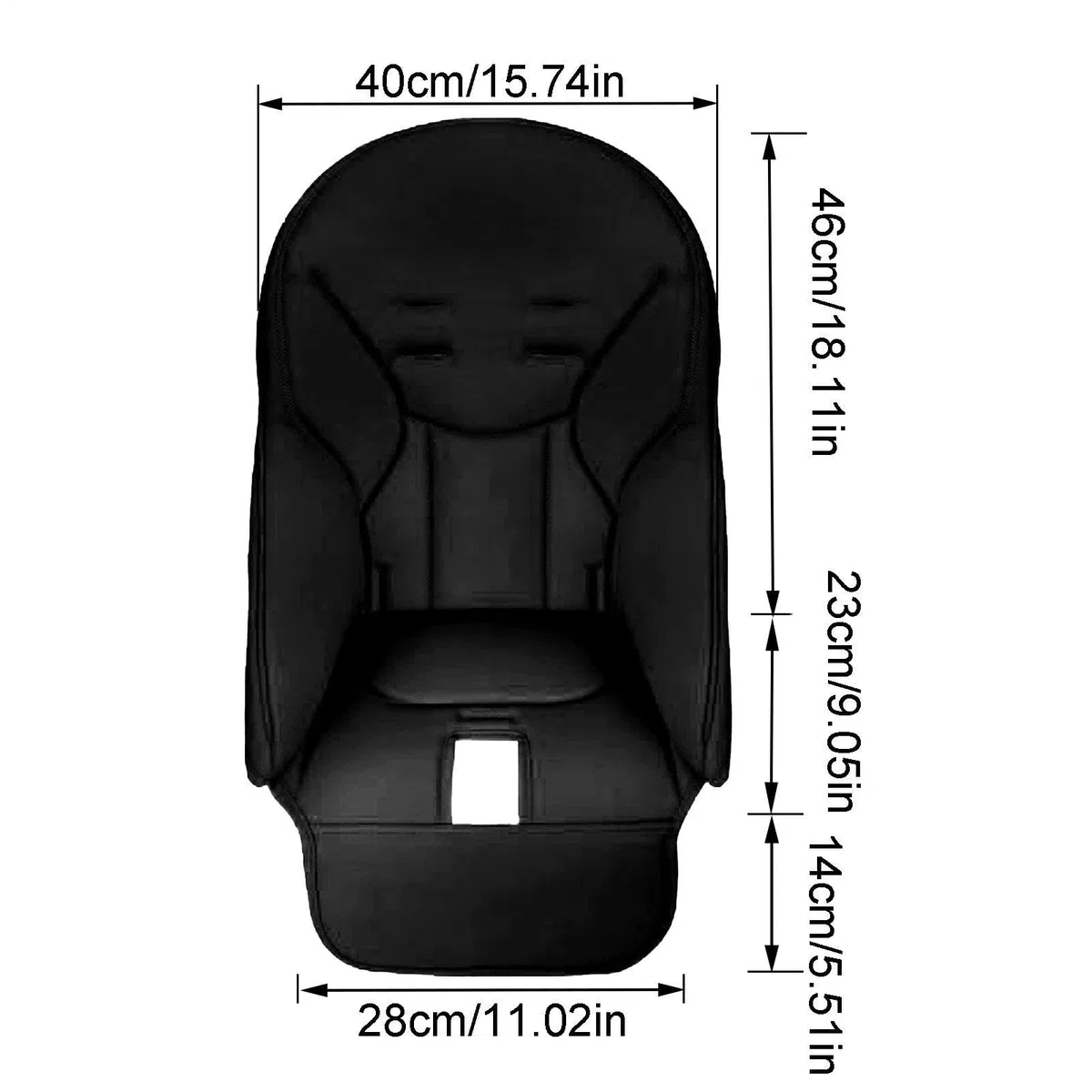 Kinder Hochstuhl Sitzbezug PU Leder Kinder Fütterungssitz Sitzkissen | Kinder Hochstuhl Polsterauflage für Enkelkinder, Söhne, Töchter, Neffen, Nichten