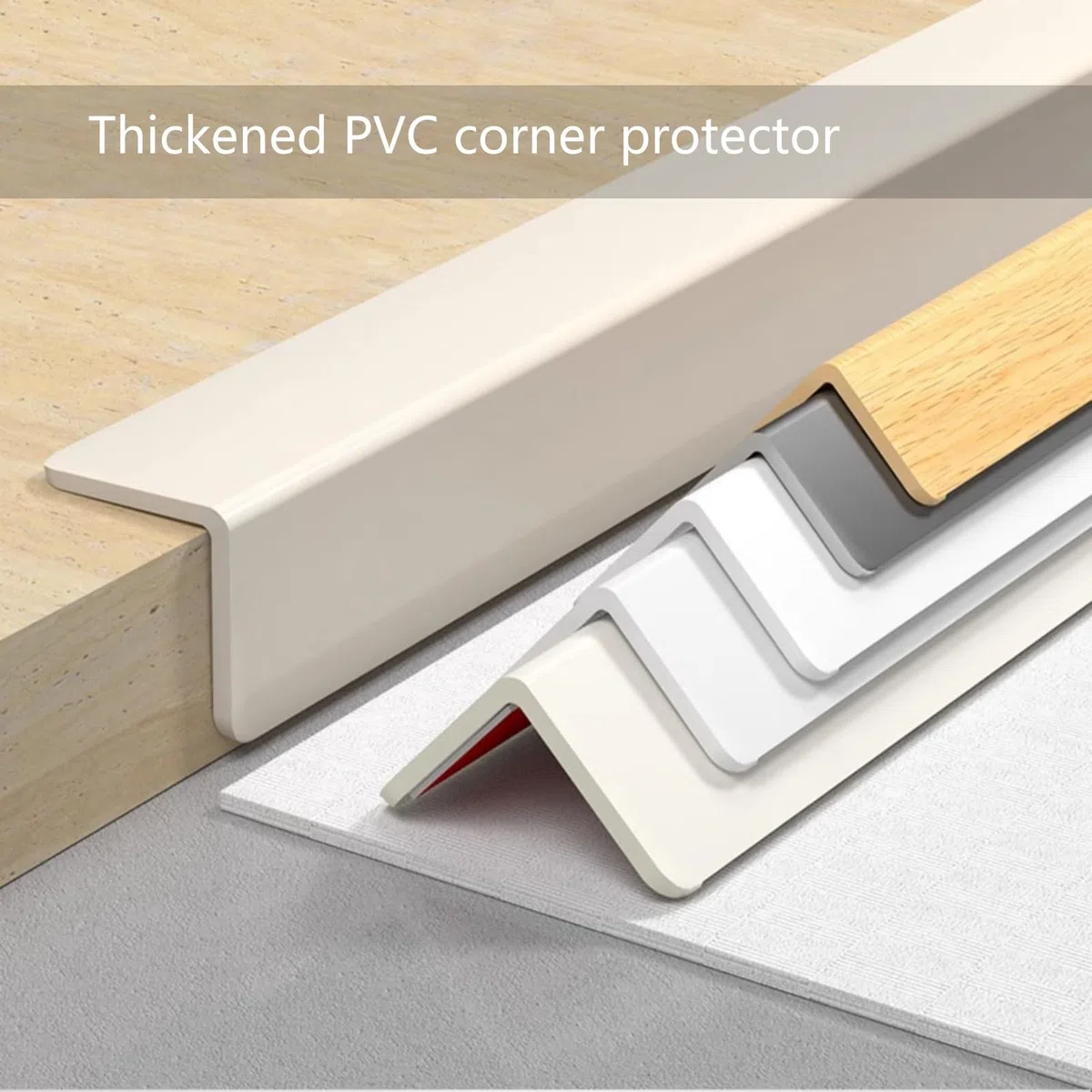 Wand-Eckenschutz, Eckschutzleiste aus PVC for die Wand, mehrfarbig, mehrere Größen(White,4x150cm/1.6x59in)