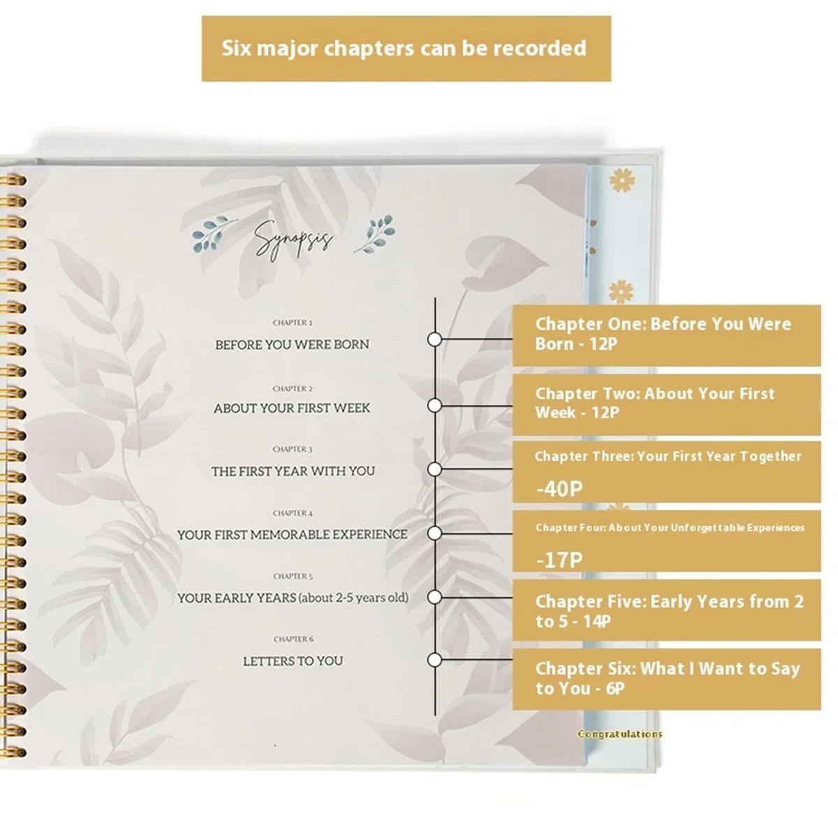 Baby Growth Journal To Document Milestones Development Data Scrapbook For Birthdays Shower Gifts Development Record Book