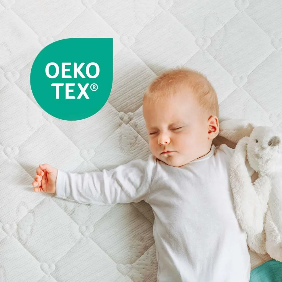 Träumeland T060181 Einziehdecke Moos Ganzjahresdecke für Baby und Kleinkind mit Tencel 100 x 135 cm