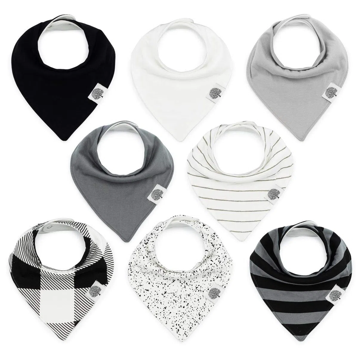 The Good Baby Parker Baby Bandana Sabberlätzchen - 8er Pack Baby Lätzchen für Jungen Mädchen Unisex Lunar Set, Lunar, Einheitsgröße