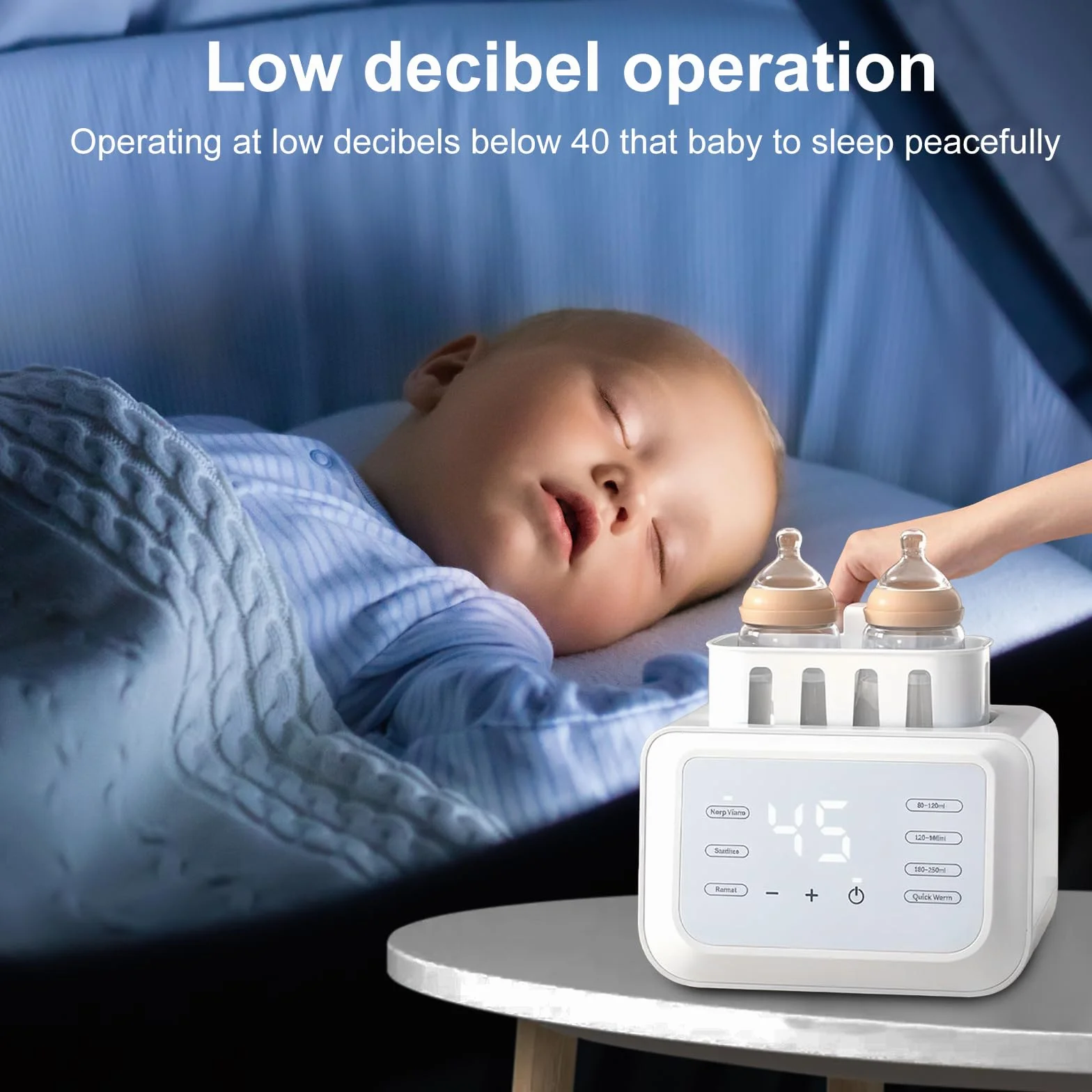 Flaschenwärmer Baby, Sterilisator für babyflaschen 8-in-1, Bottle Warmer Milchwärmer, Fast Babynahrungsheizung & Abtauung, Fläschchenwärmer BPA-freier, Babykostwärmer mit LCD-Display