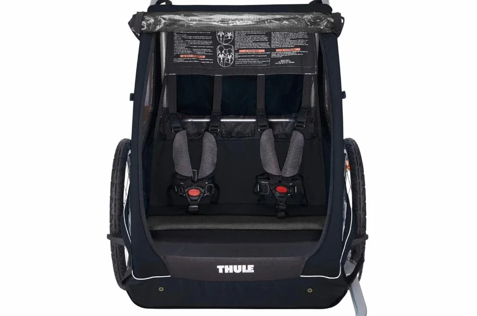 Thule Coaster XT Fahrradanhänger, Fahrradanhänger für 2 Kinder