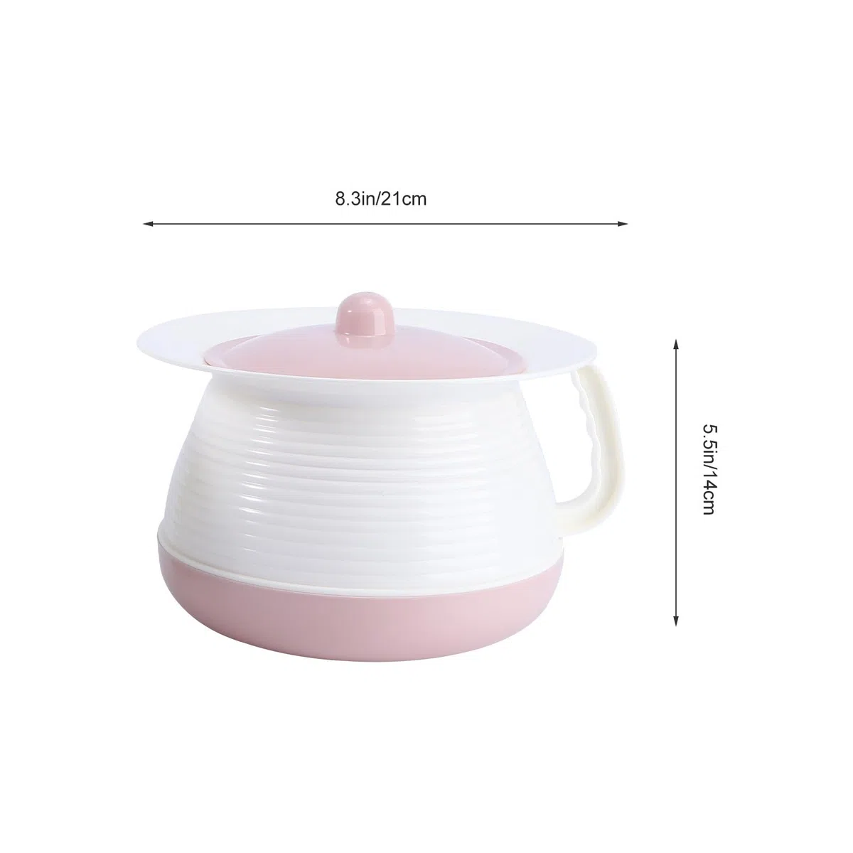 YARNOW 2 Stück Urinal Eimer aus PP Kunststoff mit Deckel Rot Blau Schmutzabweisend und Leicht zu Reinigen Praktisches Töpfchen für Kleinkinder und Erwachsene