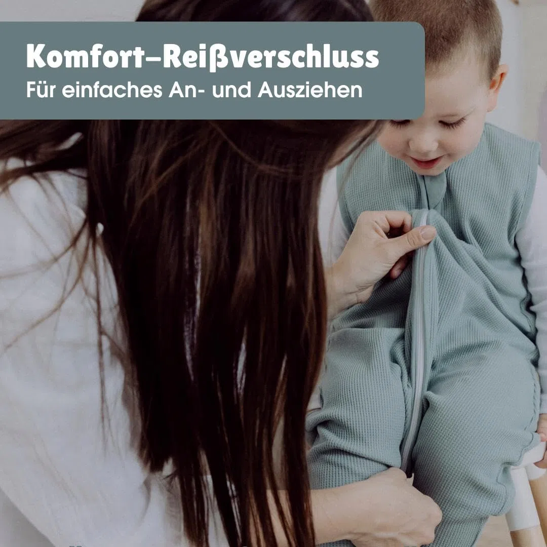 emma & noah Baby Schlafsack mit Füßen 1.0 TOG, Ganzjahres Schlafsack mit Beinen für den Frühling, Sommer und Herbst, 100% Bio-Baumwolle, Oeko-TEX Zertifiziert (Essential Grau, 70 cm)