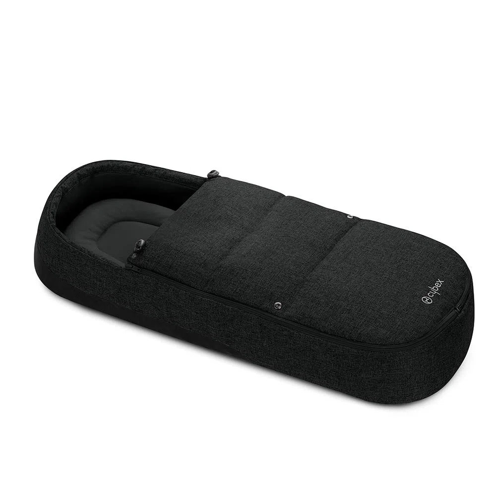 CYBEX Gold Soft-Babywanne Cocoon S, Für Kinder ab Geburt bis 6 Monate (9 kg), Lavastone Black