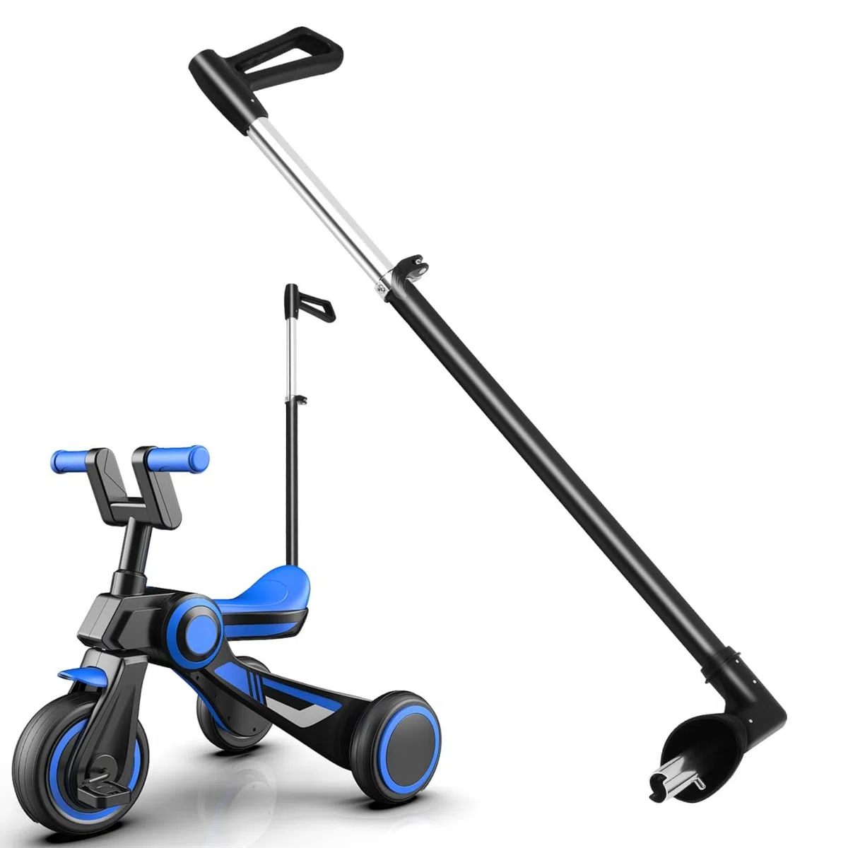 VICASKY E Scooter Scoot And Ride Schiebestange Escooter Scoter Stange Bar Schieberwagen Kinderwagengriff Für Kleinkinder Kinderwagen Zubehör Kleinkind Schiebeauto Griff Säuglings Kunststoff Schwarz