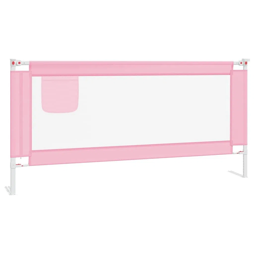 Generisch Kleinkind-Bettschutzgitter Rosa 190x25 cm Stoff,Baby & Kleinkind,Babysicherheit,Baby-Bettschutzgitter,10205