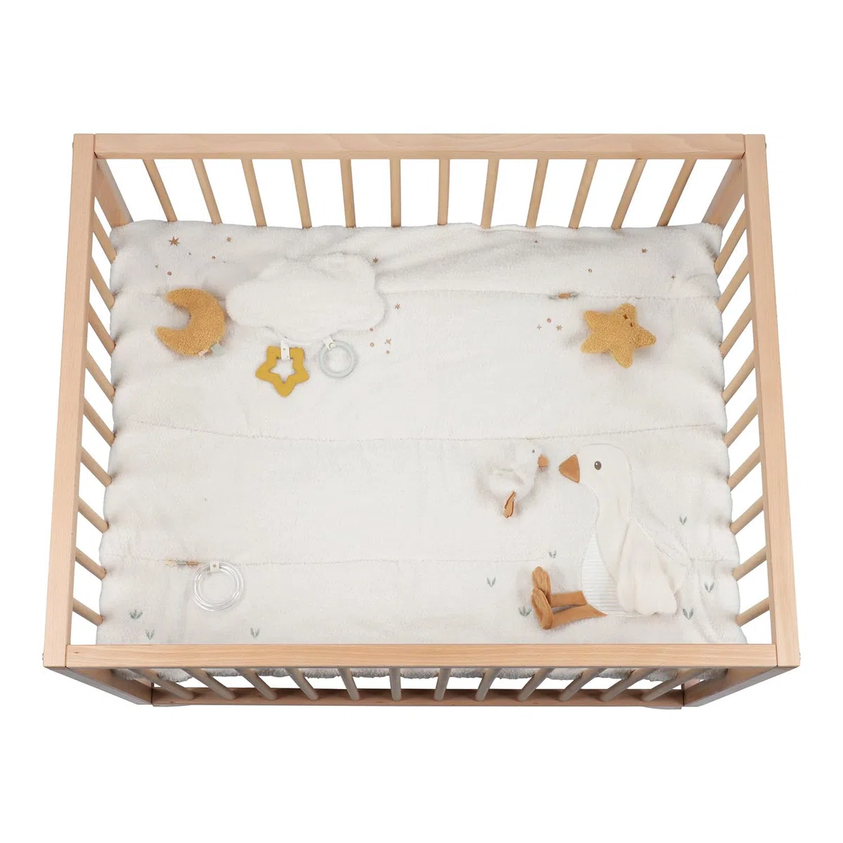Little Dutch Krabbeldecke Spieldecke Activity Matte Baby (80x100 cm) weiß - Newborn Naturals