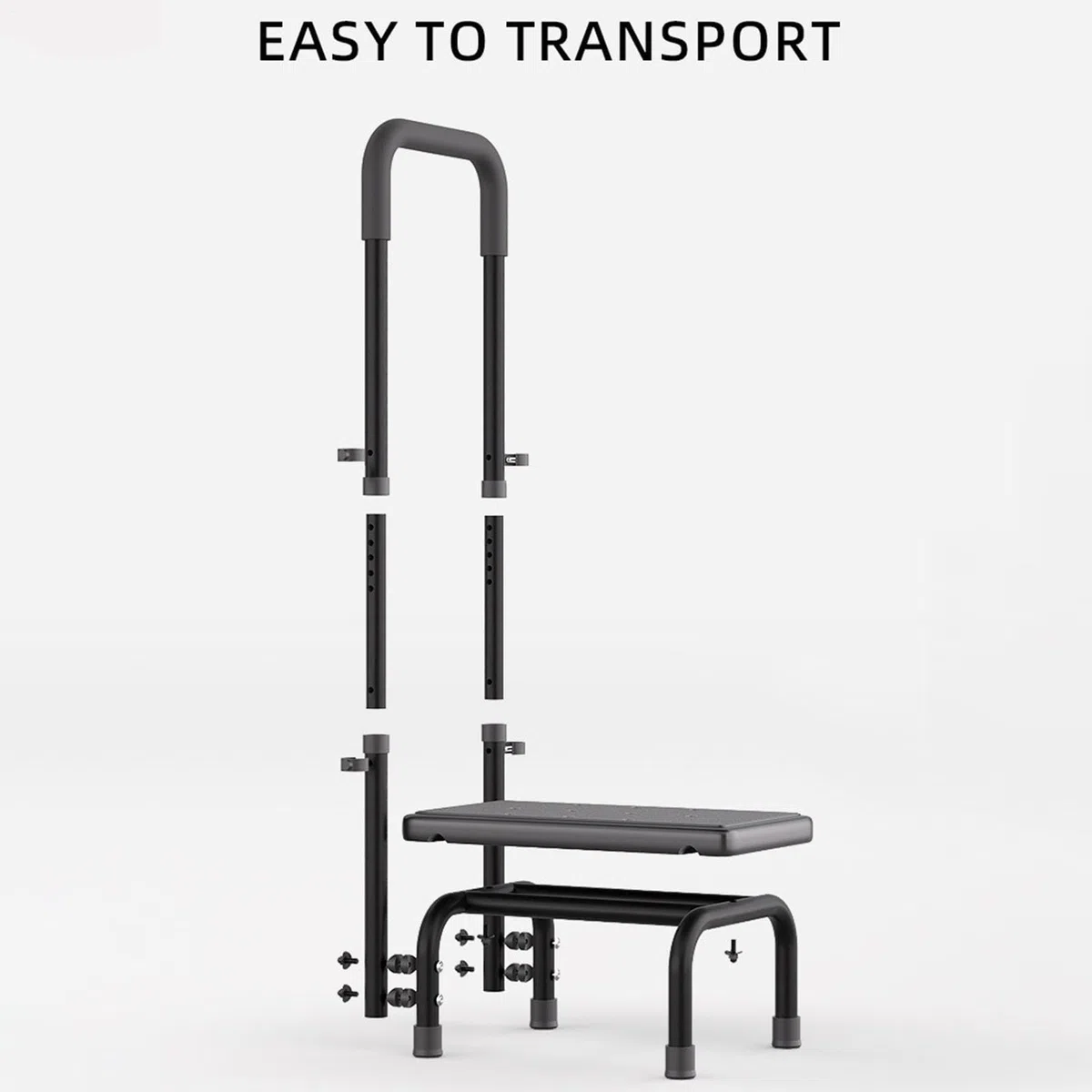 Tritthocker für Erwachsene rutschfest, tragbar, höhenverstellbar | Breite Stufe für Küche & Bad für Zuhause, Küche, Bad, Schlafzimmer, Garten, Senioren, Schwangere & Kinder