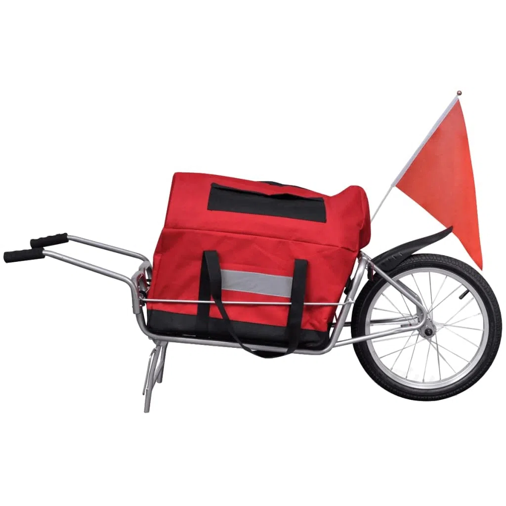 AUVYI Fahrradanhänger Lastenanhänger Kinderanhänger Jogger Fahrrad 2 in 1 Joggerfunktion