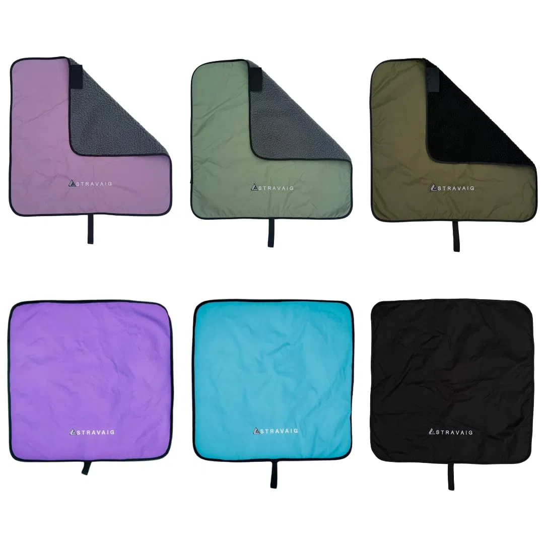 Wasserdichte Wickelunterlage für Outdoor-Wechsel Kompakte, weiche und wasserabweisende Wickelunterlage mit Tragegurt für Wassersport und Outdoor-Aktivitäten 60 cm x 60 cm (Flieder)