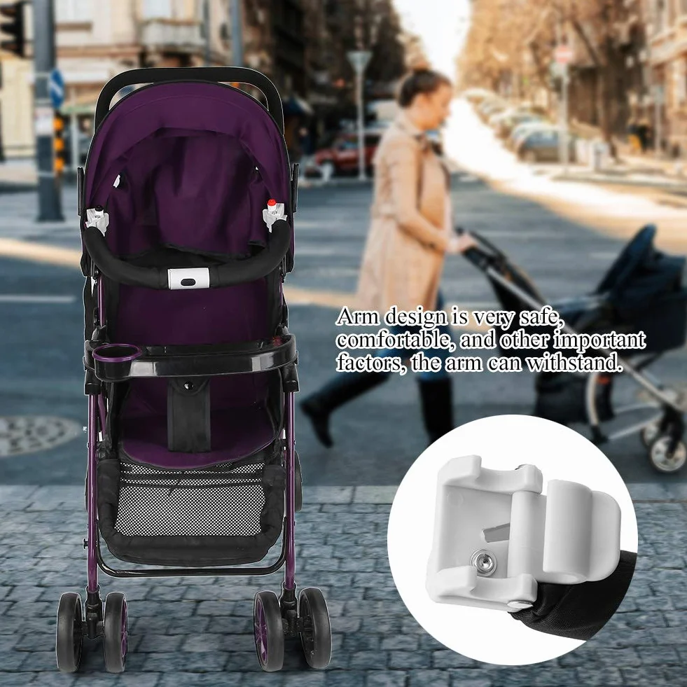 Kinderwagen Sicherheitsbügel, Universal Kinderwagen Bügel Kinderwagen Griff Schutzbügel Ersatz Verstellbarer Kinderwagen Lenkstange Sichere Armlehne, Kinderwagen Zubehör (BLACK)