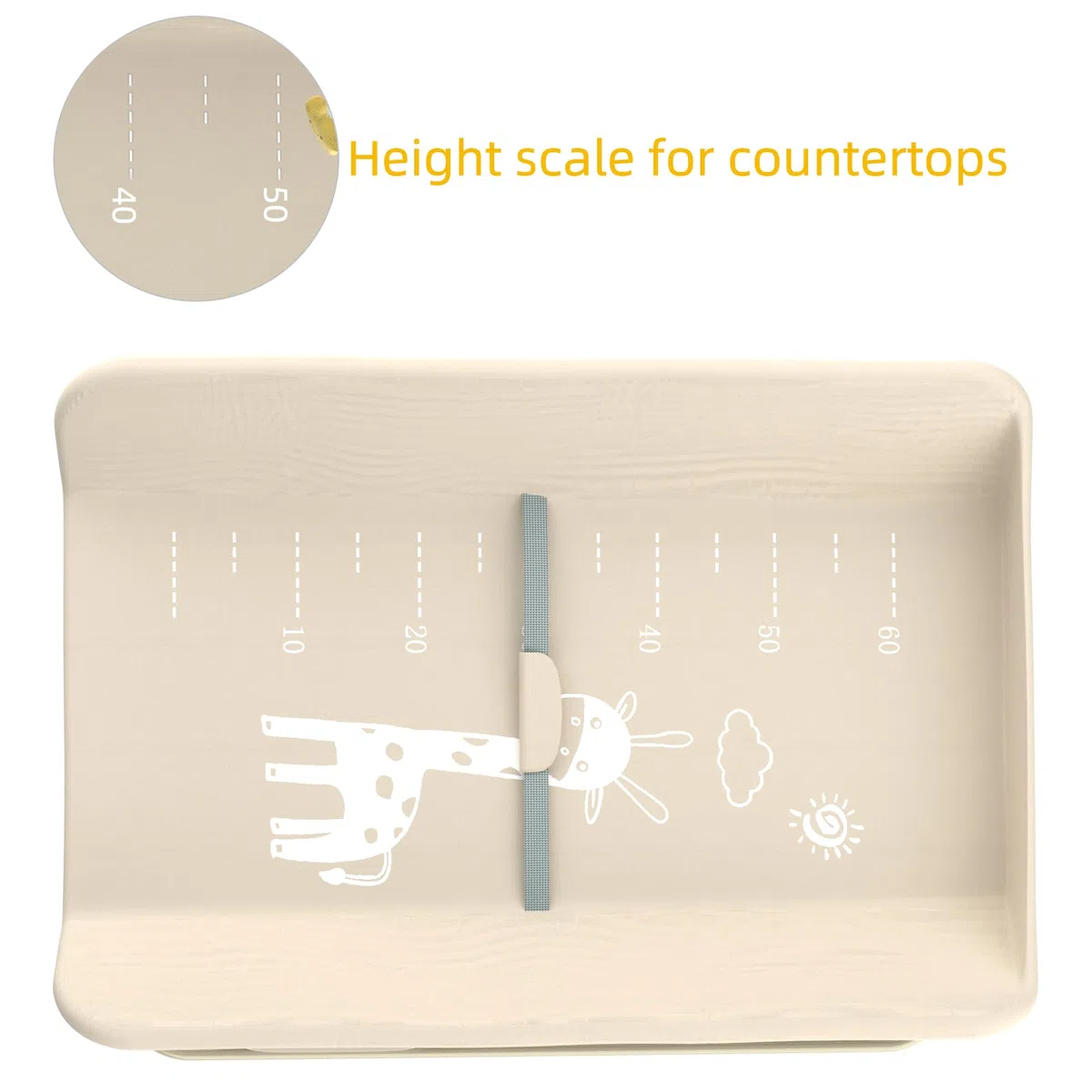Wickeltisch, 3-in-1, Wickelkommode für Baby, von Geburt bis 12 Monate (bis 25 kg), Wickeltisch, faltbar, tragbar, Wickeltisch für Babys, mit 4 Rollen,75 x 68 x 83–91 cm (Cremeweiß)