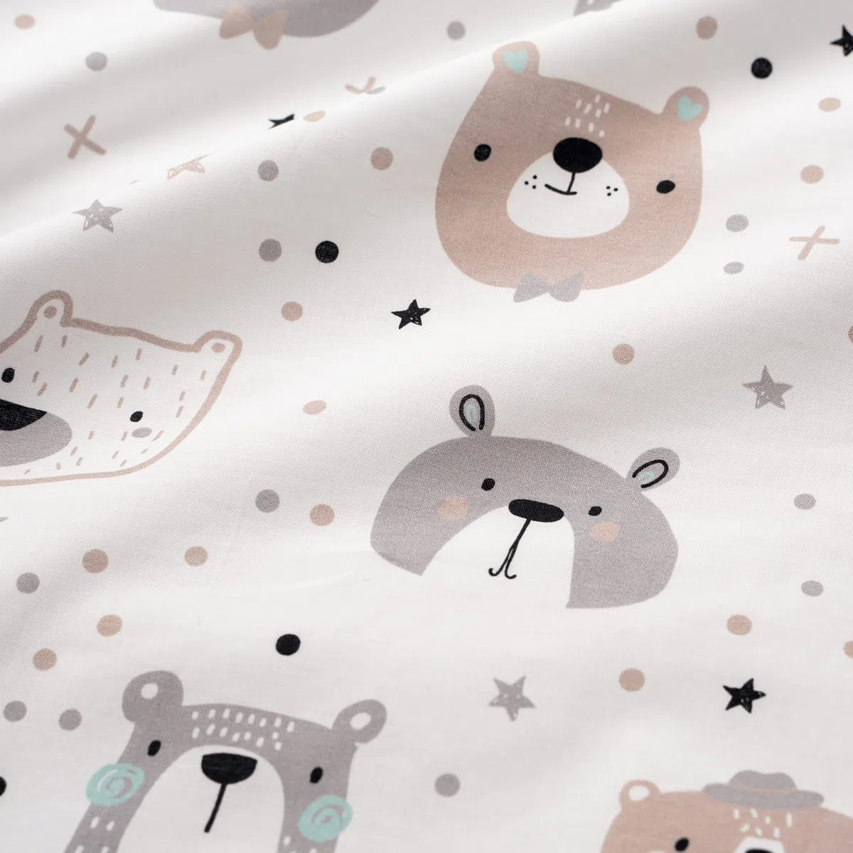 FlyIdeas Baby Bettwäsche Komplett Set 120x150 cm, 100% Reine Zert. Baumwolle Baby Decken Set mit Kissenbezug fur Neugeborenen Kinderbett Stubenwagen & Wiegen, Made in EU