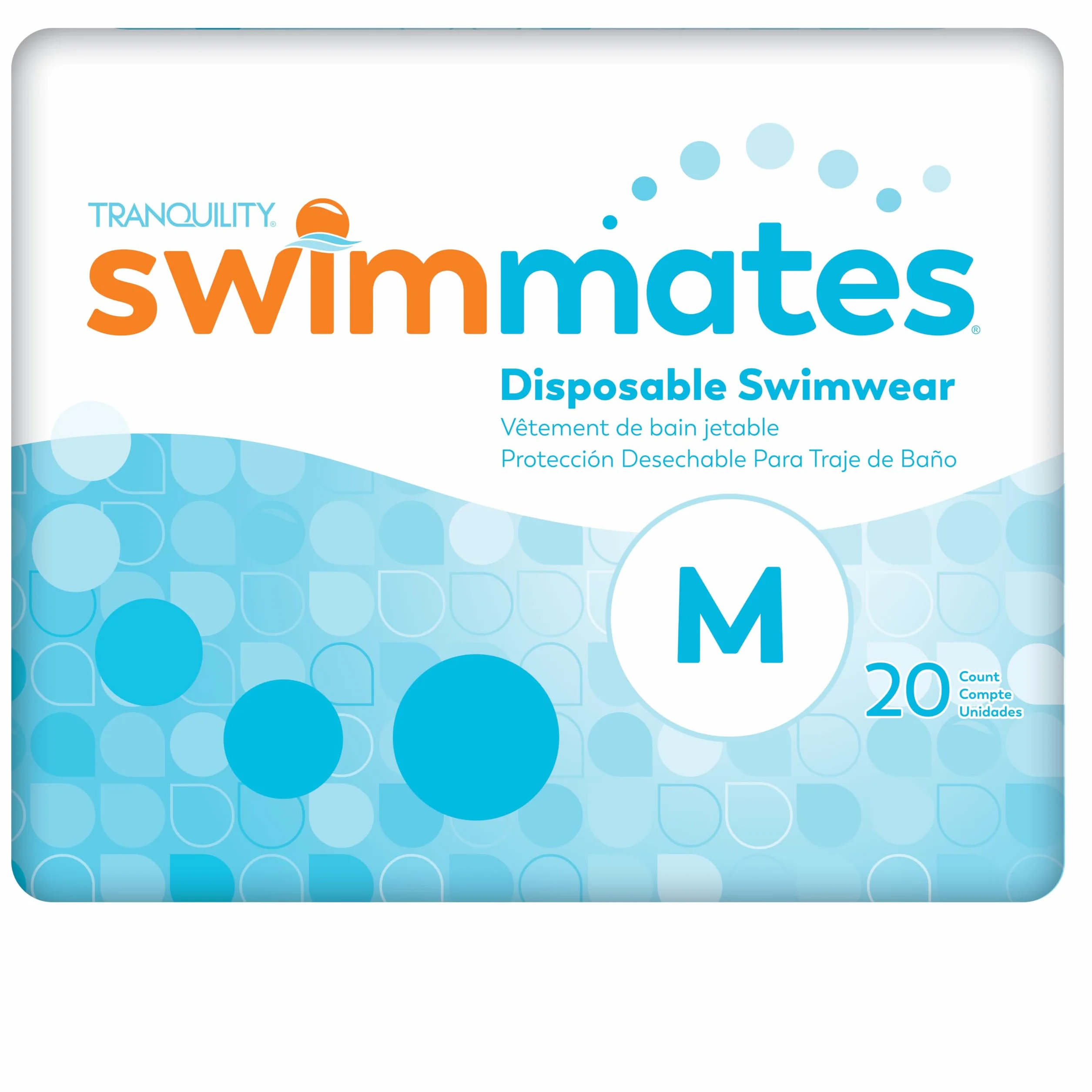 Swimmates Disposable Adult Swim Diapers, Medium, 20 by Swimmates