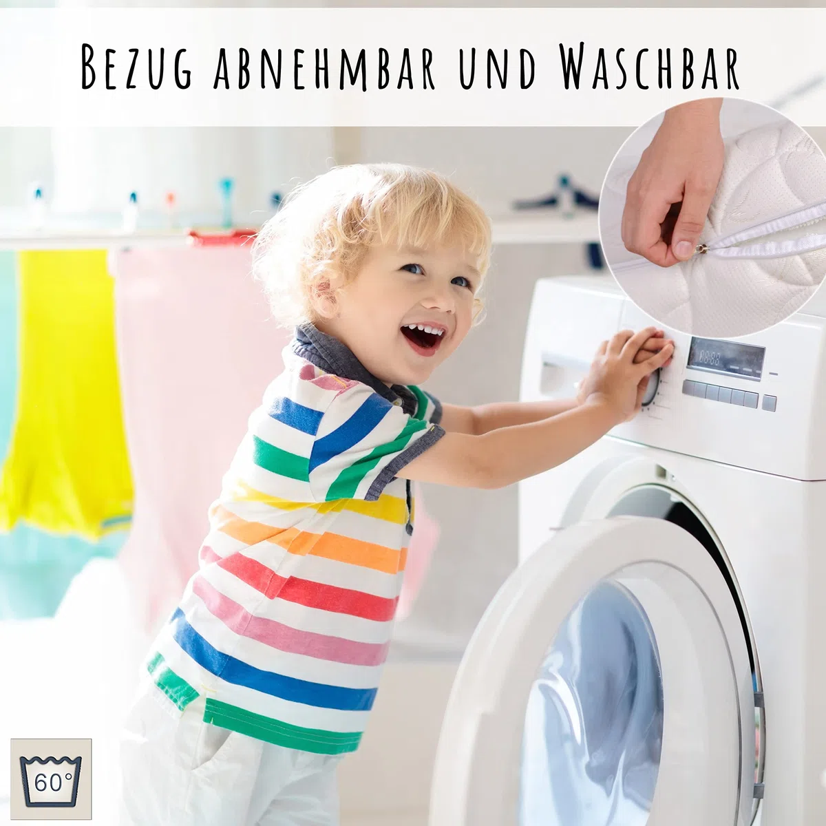 Kids Collective Kindermatratze 80x180 cm Latex Deluxe mit Aloe Vera-Bezug und Zwei Härtegraden, 10 cm hoch, Kindermatratze 80 x 180 Matratze für Kinderbett, Körpergewicht bis 60kg