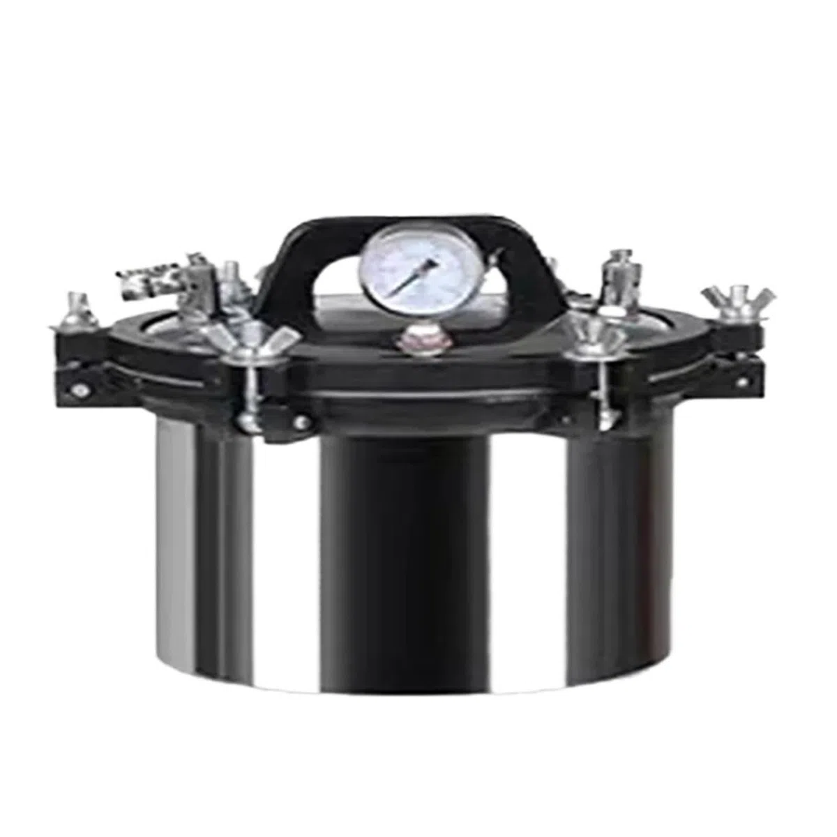 Tragbarer Hochdruck-Autoklav-Sterilisator, Edelstahl-Dampf-Sterilisationsbehälter mit automatischer Heizung für schnelle und effiziente Nutzung