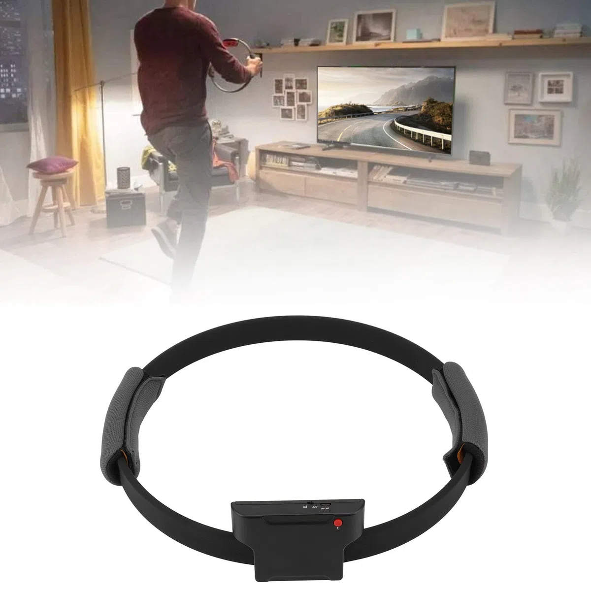 Fitness-Spielring, USB-Puzzle-Silikon-Fitnessring, Elastisches Band, Freizeitunterhaltung für Übungen