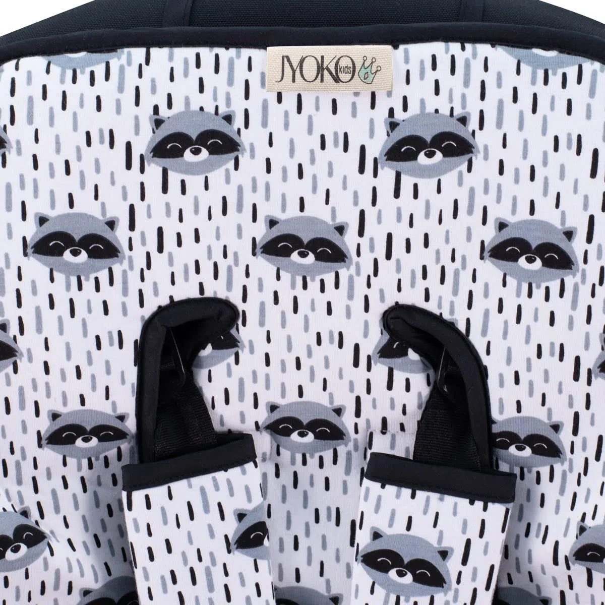 JYOKO KIDS Universal Matratze gepolsterten + Schutz des gepolsterten Geschirr für Kinderwagen (RACCOON)