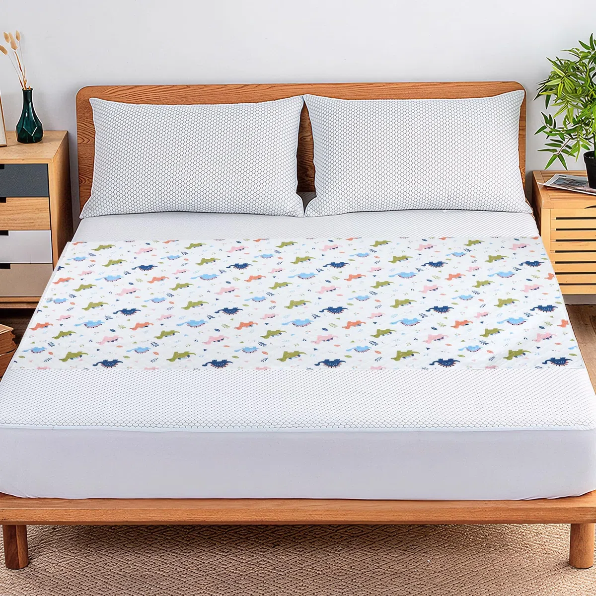 MOEMOE BABY Inkontinenz Bettunterlage, 87x198cm wiederverwendbar inkontinenz bettunterlage, wasserdichte Matratzenauflage für Kingsize Bett